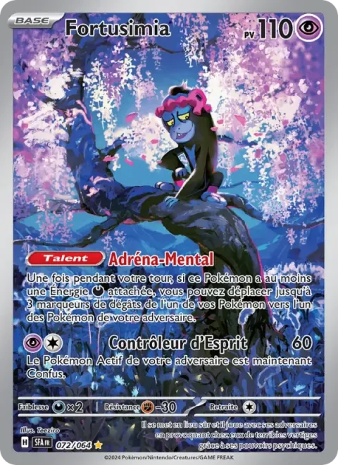 Carte Pokémon Fortusimia 072/064, extension Fable Nébuleuse