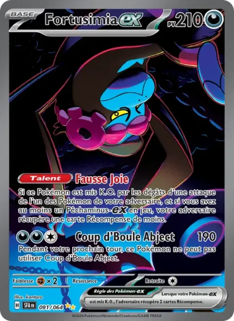 Carte Pokémon Fortusimia-ex 091/064, extension Fable Nébuleuse