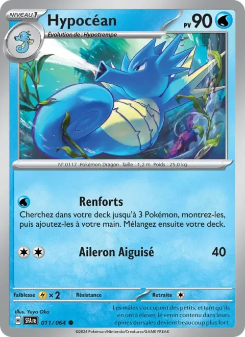 Carte Pokémon Hypocéan 011/064, extension Fable Nébuleuse