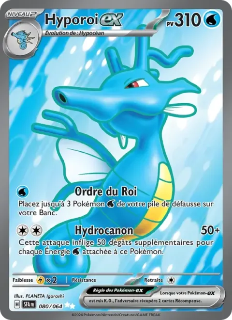 Carte Pokémon Hyporoi-ex 080/064, extension Fable Nébuleuse