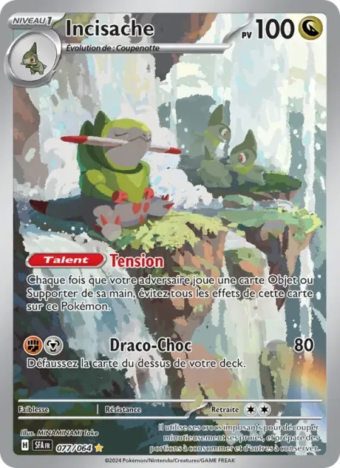 Carte Pokémon Incisache 077/064, extension Fable Nébuleuse