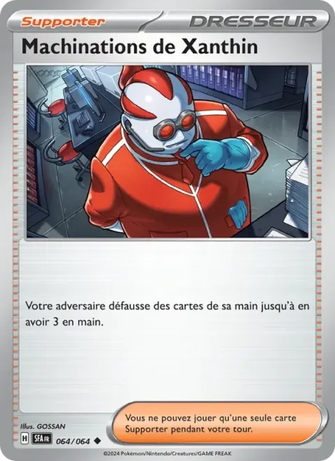 Carte Pokémon Machinations de Xanthin 064/064, extension Fable Nébuleuse