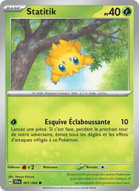 Carte Pokémon Statitik 001/064, extension Fable Nébuleuse