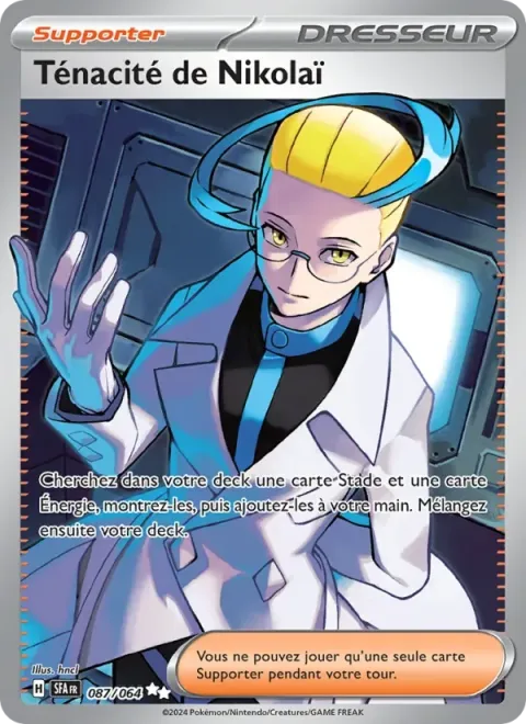 Carte Pokémon Ténacité de Nikolaï 087/064, extension Fable Nébuleuse