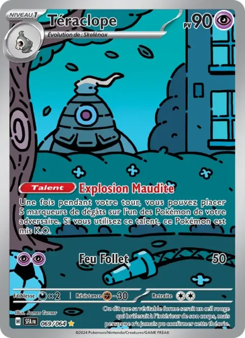 Carte Pokémon Téraclope 069/064, extension Fable Nébuleuse