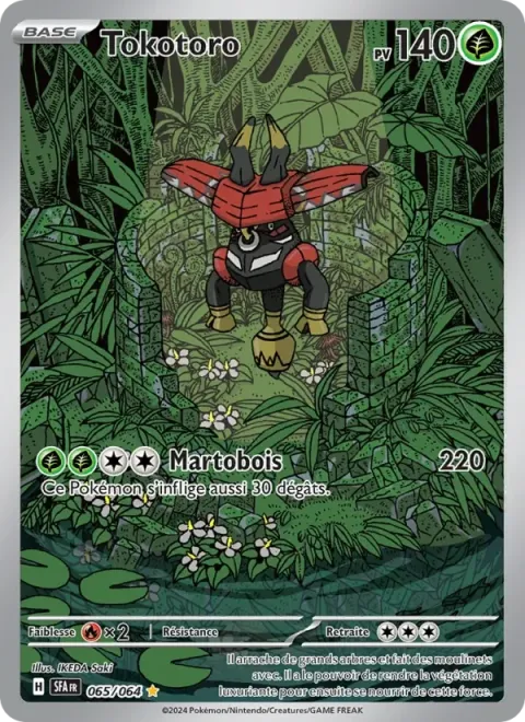 Carte Pokémon Tokotoro 065/064, extension Fable Nébuleuse