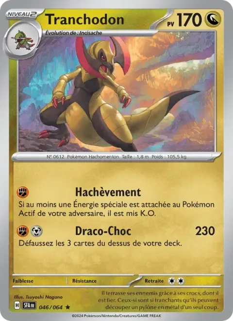 Carte Pokémon Tranchodon 046/064, extension Fable Nébuleuse