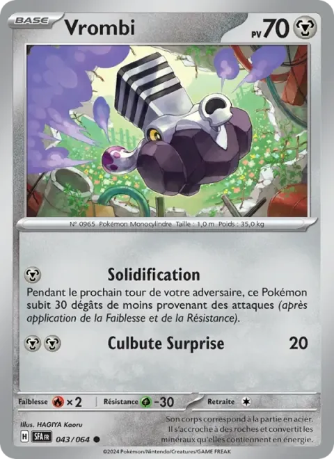 Carte Pokémon Vrombi 043/064, extension Fable Nébuleuse