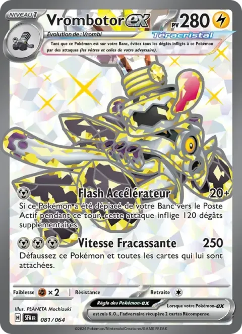 Carte Pokémon Vrombotor-ex 081/064, extension Fable Nébuleuse