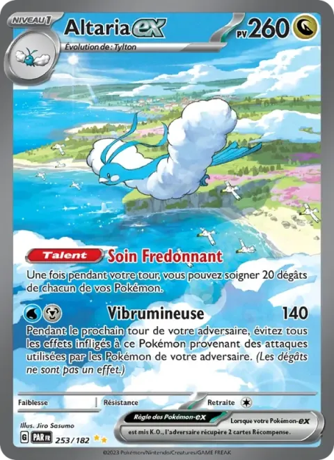 Carte Pokémon Altaria-ex 253/182, extension Faille Paradoxe
