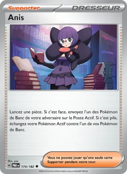 Carte Pokémon Anis 174/182, extension Faille Paradoxe