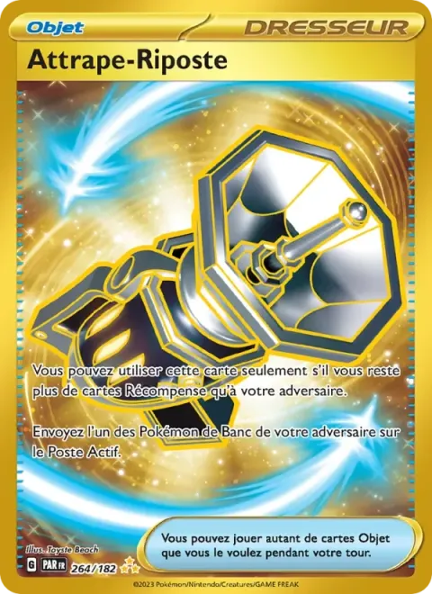 Carte Pokémon Attrape-Riposte 264/182, extension Faille Paradoxe