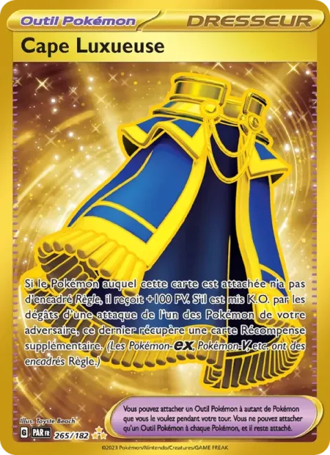 Carte Pokémon Cape Luxueuse 265/182, extension Faille Paradoxe