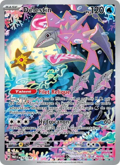Carte Pokémon Délestin 192/182, extension Faille Paradoxe