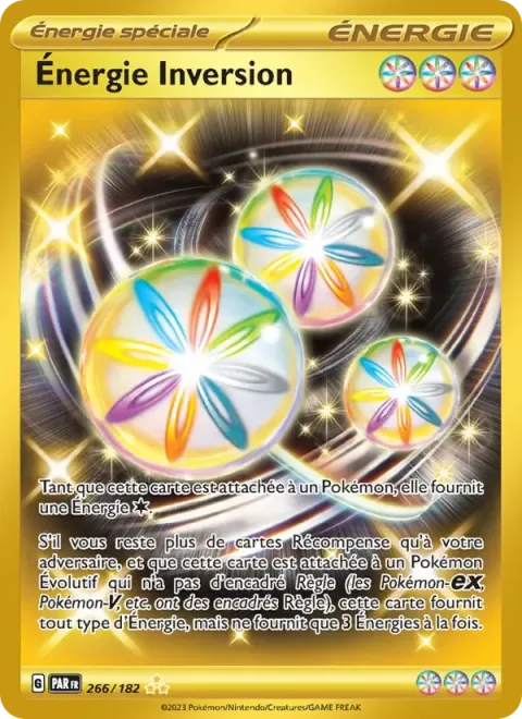 Carte Pokémon Énergie Inversion 266/182, extension Faille Paradoxe