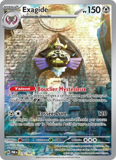 Carte Pokémon Exagide 210/182, extension Faille Paradoxe
