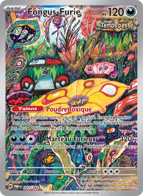 Carte Pokémon Fongus-Furie 207/182, extension Faille Paradoxe