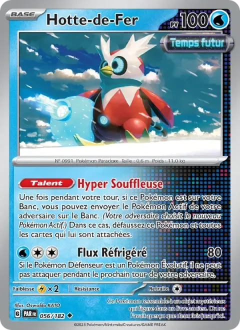 Carte Pokémon Hotte-de-Fer 056/182, extension Faille Paradoxe