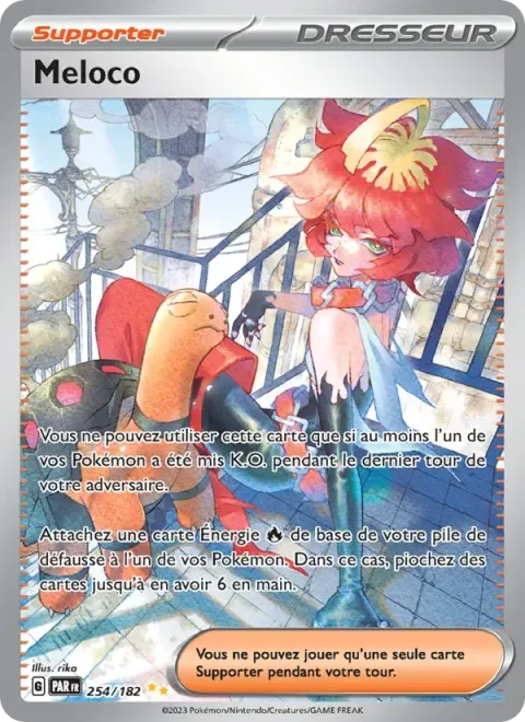 Carte Pokémon Meloco 254/182, extension Faille Paradoxe