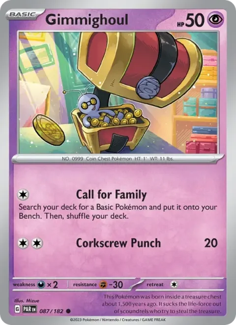 Carte Pokémon Mordudor 087/182, extension Faille Paradoxe