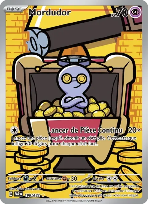 Carte Pokémon Mordudor 198/182, extension Faille Paradoxe
