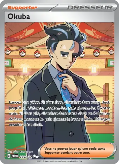 Carte Pokémon Okuba 235/182, extension Faille Paradoxe