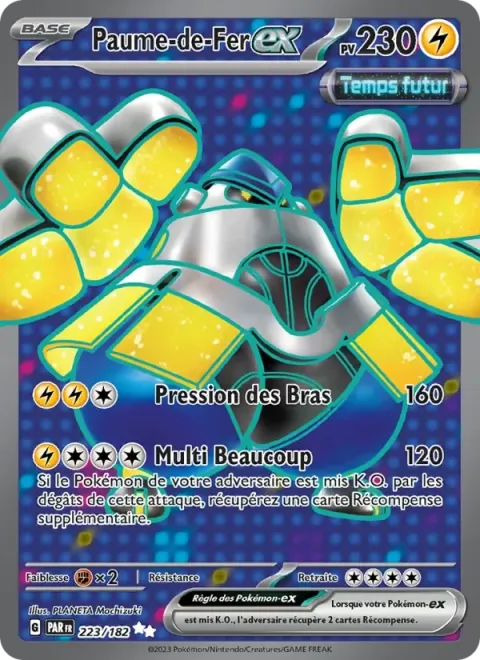 Carte Pokémon Paume-de-Fer-ex 223/182, extension Faille Paradoxe