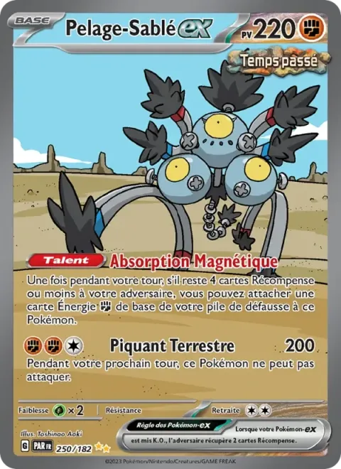 Carte Pokémon Pelage-Sablé-ex 250/182, extension Faille Paradoxe