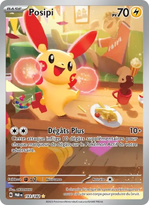 Carte Pokémon Posipi 193/182, extension Faille Paradoxe