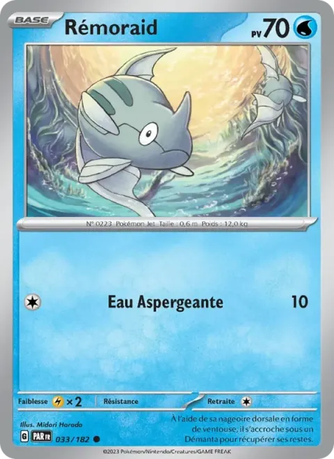 Carte Pokémon Rémoraid 033/182, extension Faille Paradoxe