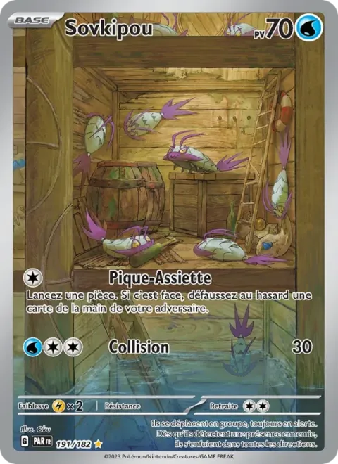 Carte Pokémon Sovkipou 191/182, extension Faille Paradoxe
