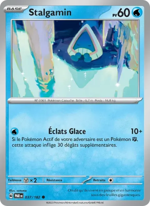 Carte Pokémon Stalgamin 037/182, extension Faille Paradoxe