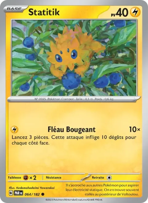 Carte Pokémon Statitik 064/182, extension Faille Paradoxe