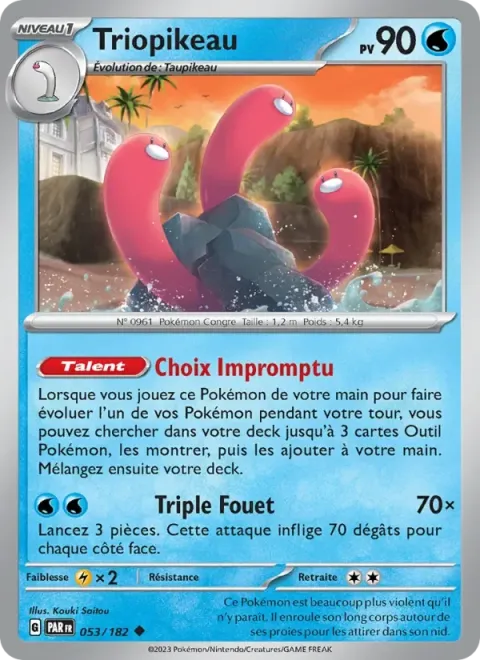 Carte Pokémon Triopikeau 053/182, extension Faille Paradoxe
