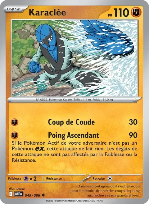 Carte Pokémon Karaclée 049/086, extension Flamme Blanche