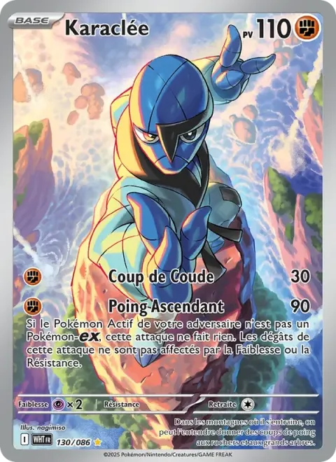 Carte Pokémon Karaclée 130/086, extension Flamme Blanche