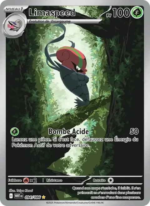 Carte Pokémon Limaspeed 094/086, extension Flamme Blanche