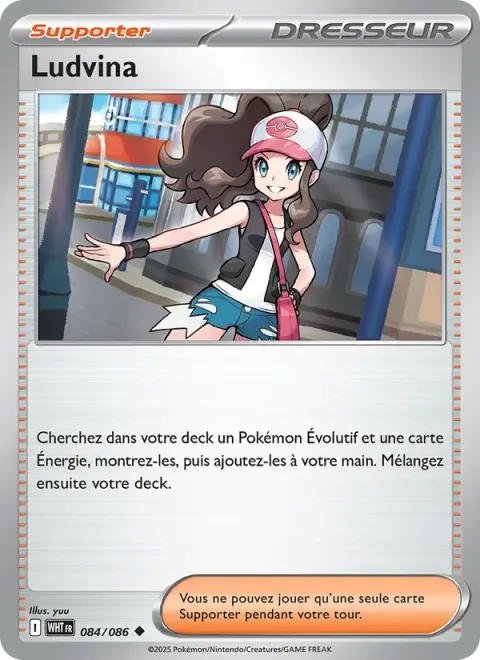 Carte Pokémon Ludvina 084/086, extension Flamme Blanche