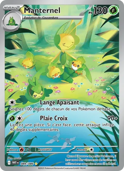 Carte Pokémon Manternel 089/086, extension Flamme Blanche