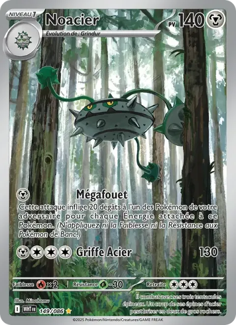 Carte Pokémon Noacier 149/086, extension Flamme Blanche