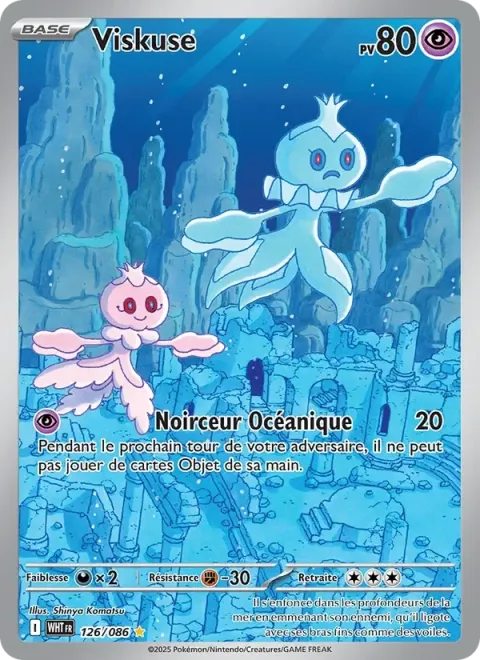 Carte Pokémon Viskuse 126/086, extension Flamme Blanche