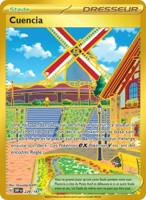 Carte Pokémon Cuencia 229/197, extension Flammes Obsidiennes