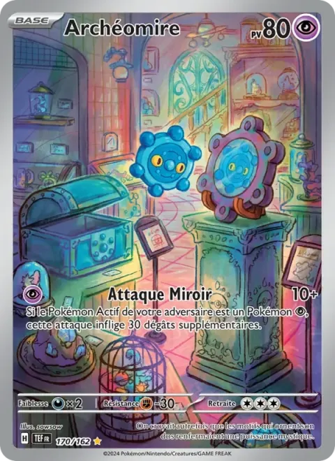 Carte Pokémon Archéomire 170/162, extension Forces Temporelles