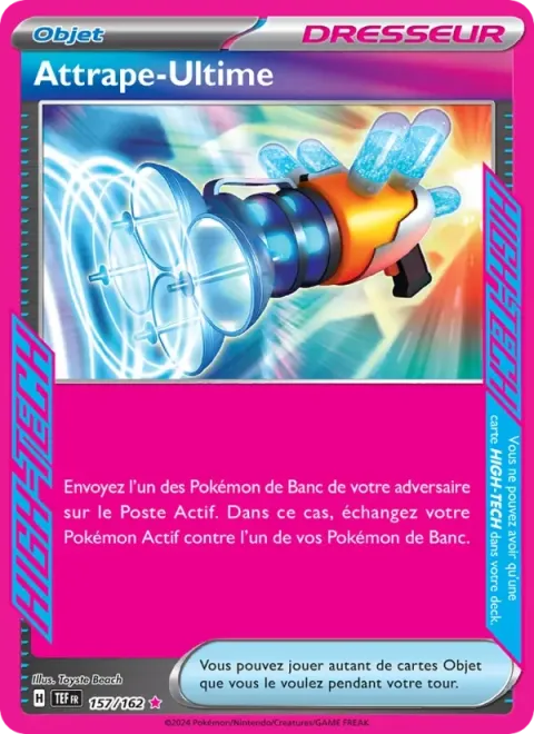 Carte Pokémon Attrape-Ultime 157/162, extension Forces Temporelles