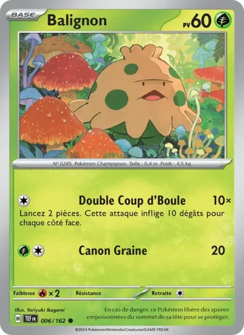 Carte Pokémon Balignon 006/162, extension Forces Temporelles