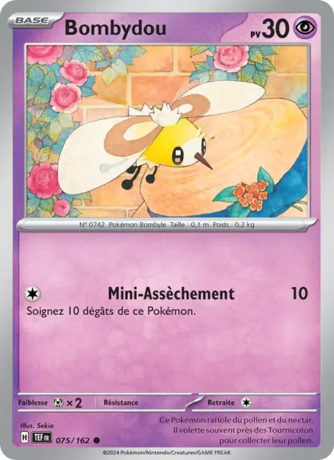 Carte Pokémon Bombydou 075/162, extension Forces Temporelles