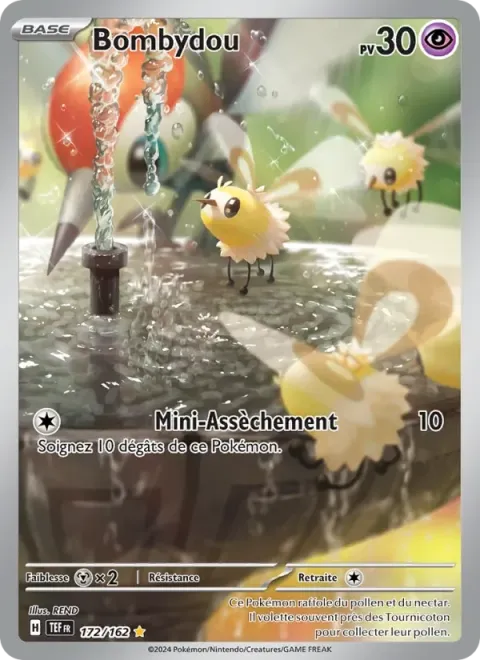 Carte Pokémon Bombydou 172/162, extension Forces Temporelles
