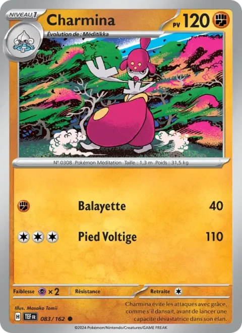 Carte Pokémon Charmina 083/162, extension Forces Temporelles