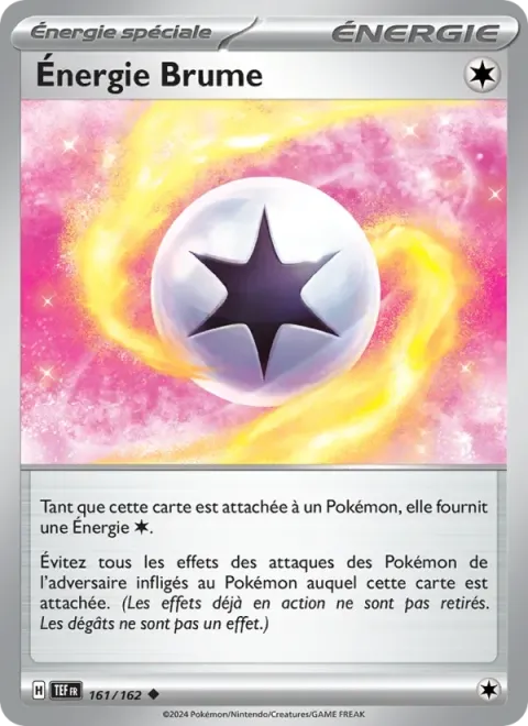 Carte Pokémon Énergie Brume 161/162, extension Forces Temporelles