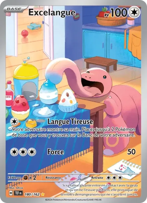 Carte Pokémon Excelangue 180/162, extension Forces Temporelles